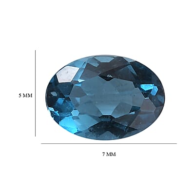 London Blue Topaz (Ovl 7x5 mm) 0.66 ctw Loose gemstone