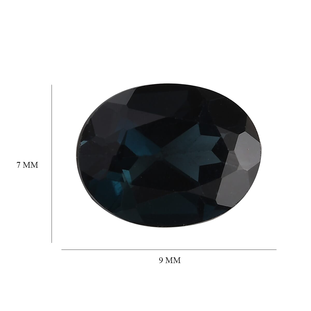 AA London Blue Topaz (Ovl 9x7 mm) 1.93 ctw Loose gemstone