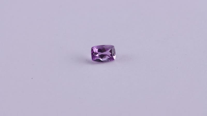 AA Rose De France Amethyst (Cush 6x4 mm) 0.41 ctw Loose gemstone