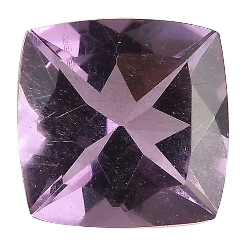 Rose De France Amethyst (Cush 6x6 mm) 0.75 ctw Loose gemstone