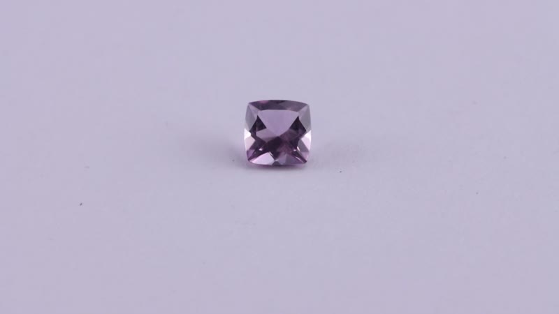 Rose De France Amethyst (Cush 6x6 mm) 0.75 ctw Loose gemstone