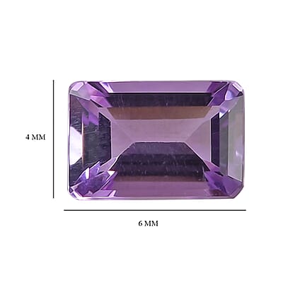 Rose De France Amethyst Set of 2 (Oct 6x4 mm) 1.00 ctw Loose gemstone