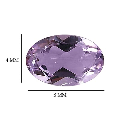 Rose De France Amethyst Set of 5 (Oval 6x4 mm) 1.91 ctw Loose gemstone