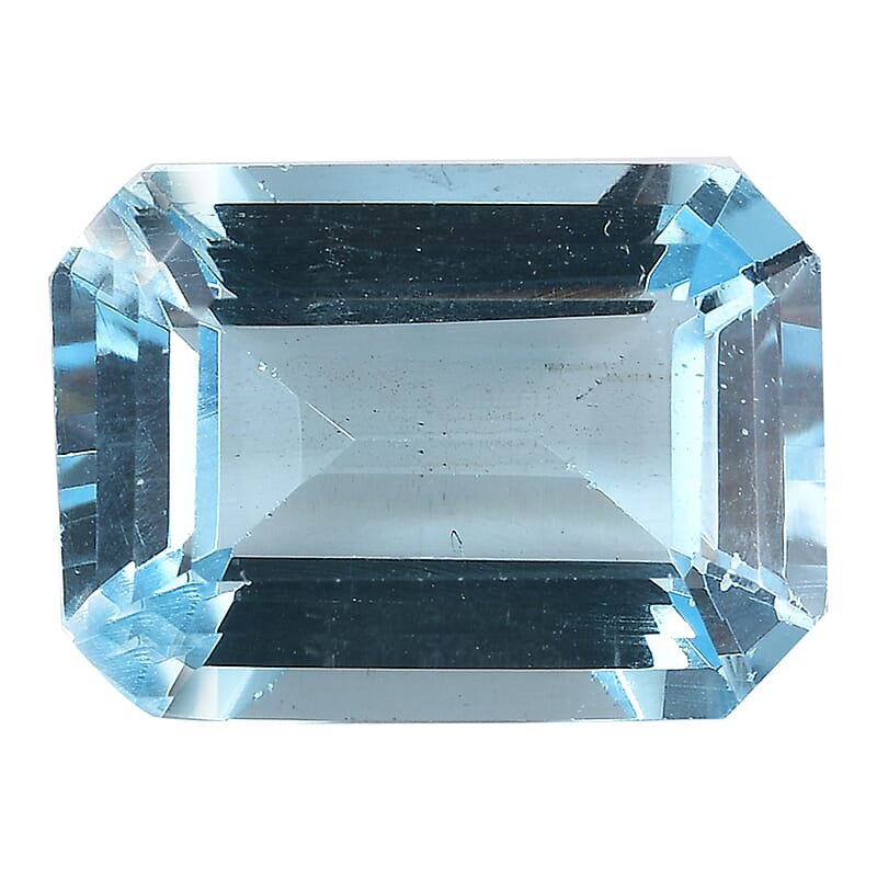Swiss Blue Topaz (Oct 14x10 mm) 8.34 ctw Loose gemstone