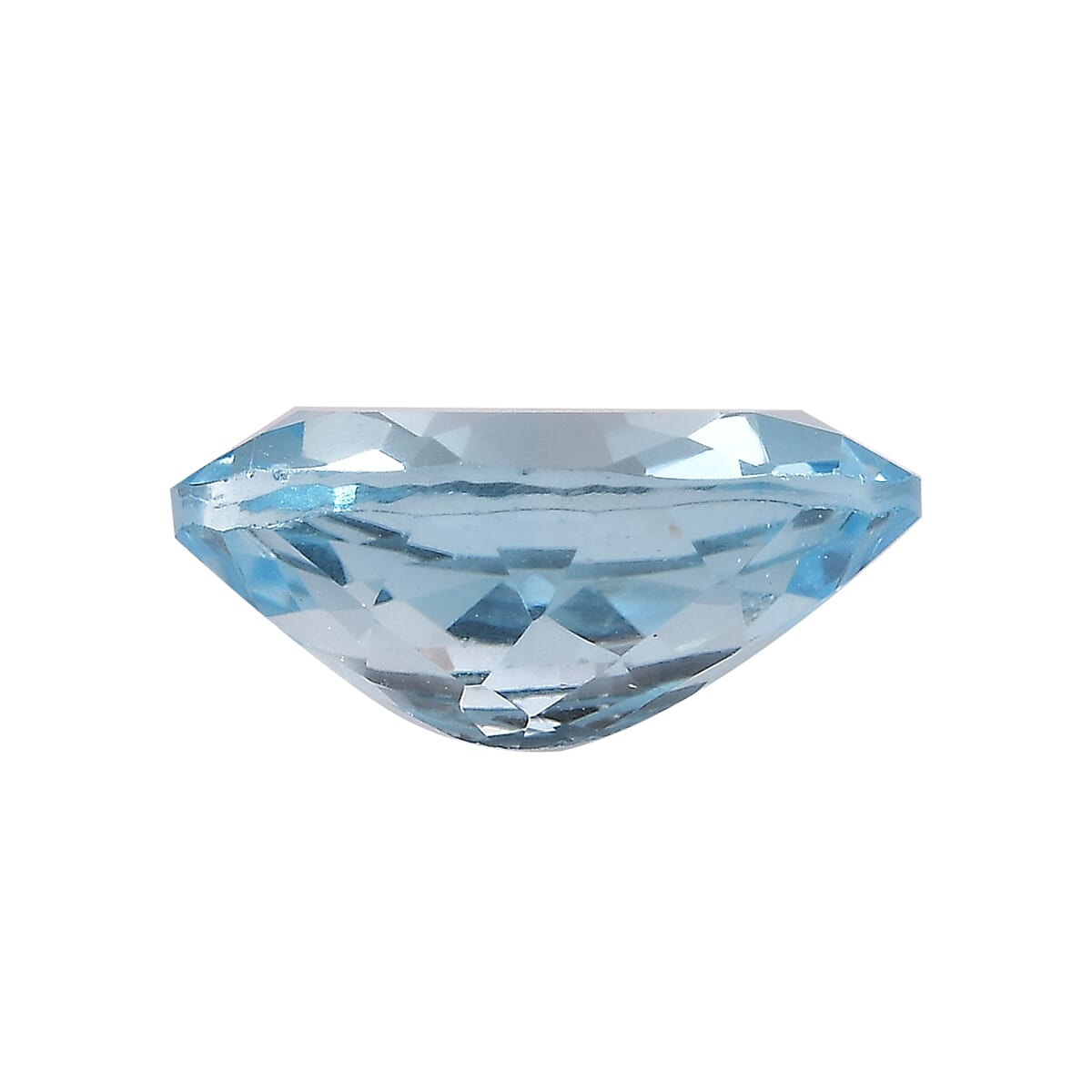 Swiss Blue Topaz (Ovl 12x10 mm) 4.90 ctw Loose gemstone