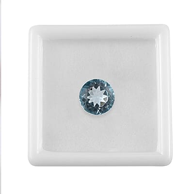 Swiss Blue Topaz (Rnd 10 mm) 3.90 ctw Loose gemstone