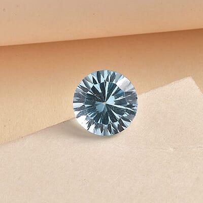 AA Swiss Blue Topaz (Rnd 12 mm) 6.20 ctw Loose gemstone