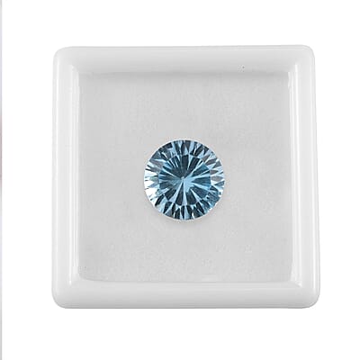 AA Swiss Blue Topaz (Rnd 12 mm) 6.20 ctw Loose gemstone