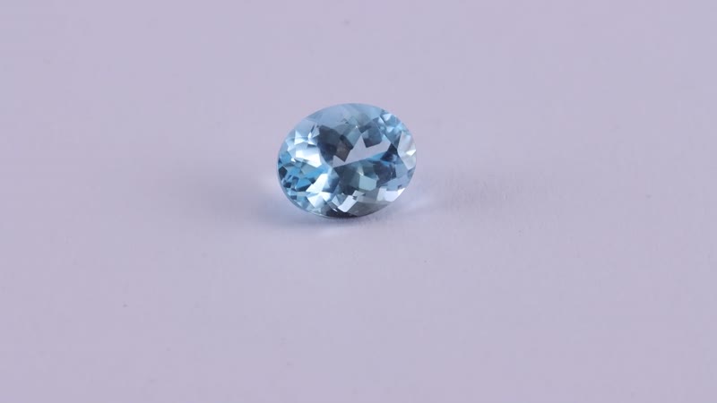 Swiss Blue Topaz (Ovl 10x8 mm) 2.92 ctw Loose gemstone