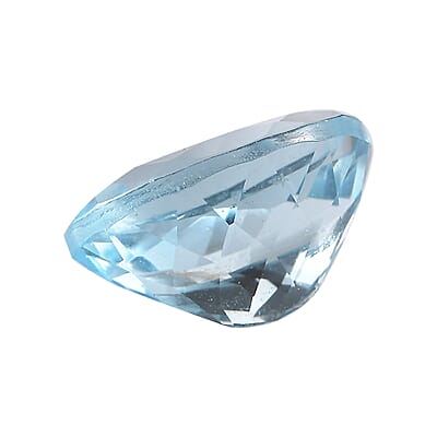 Swiss Blue Topaz (Ovl 10x8 mm) 2.92 ctw Loose gemstone