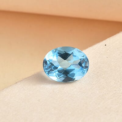 AA Swiss Blue Topaz (Ovl 9x7 mm) 1.96 ctw Loose gemstone