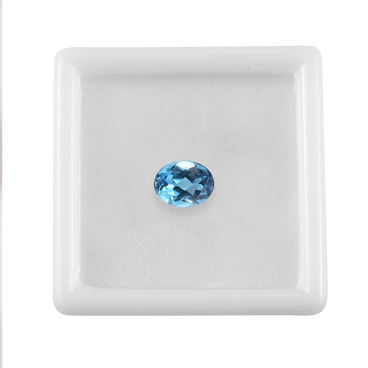 AA Swiss Blue Topaz (Ovl 9x7 mm) 1.96 ctw Loose gemstone