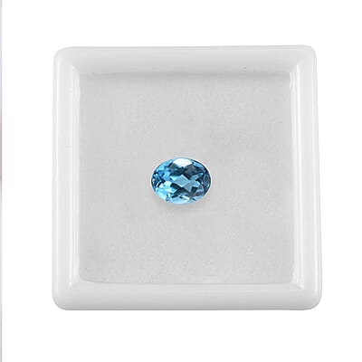 AA Swiss Blue Topaz (Ovl 9x7 mm) 1.96 ctw Loose gemstone