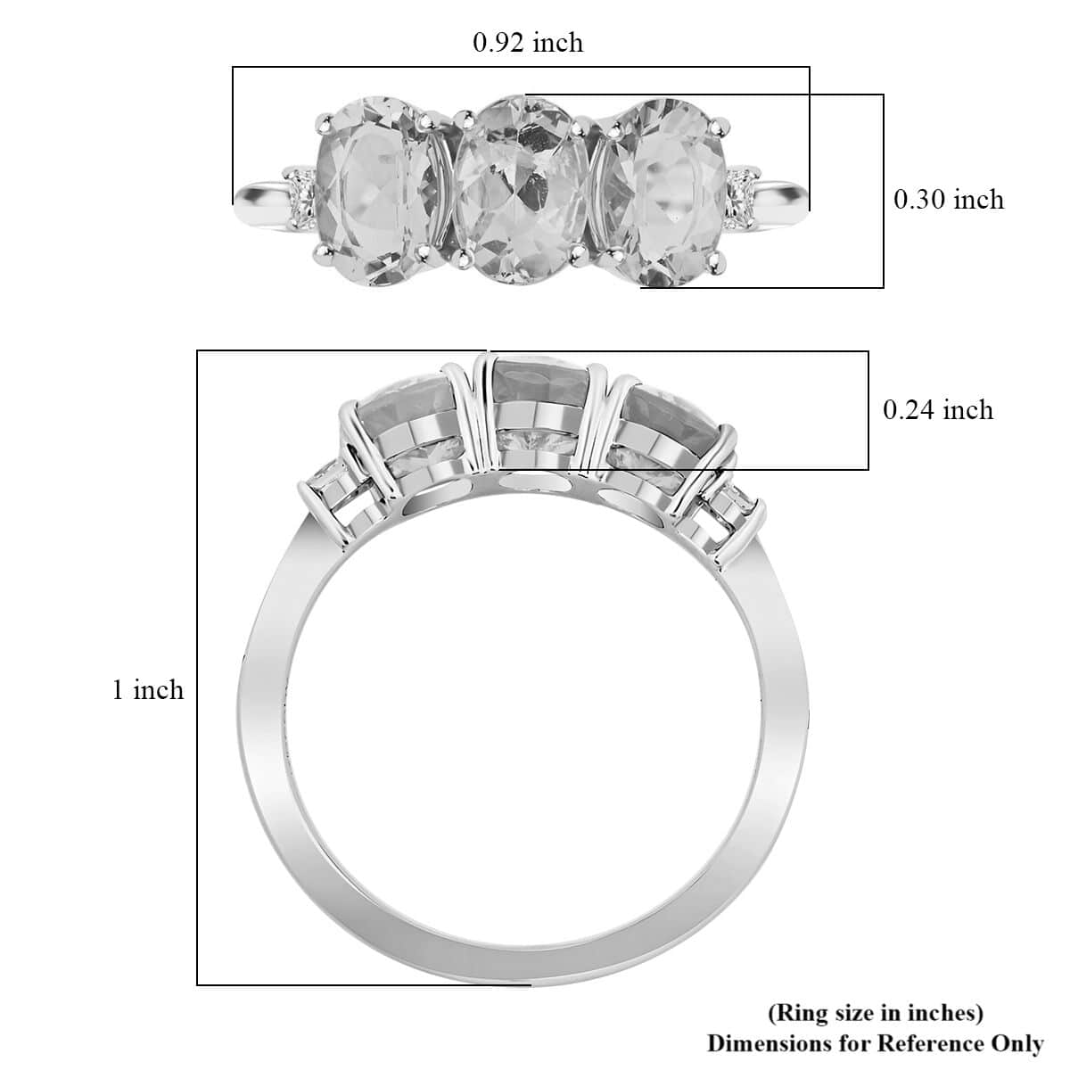 Certified & Appraised Rhapsody 950 Platinum AAAA Santa Maria Aquamarine and E-F VS Diamond Trilogy Ring (Size 6.0) 2.20 ctw image number 5