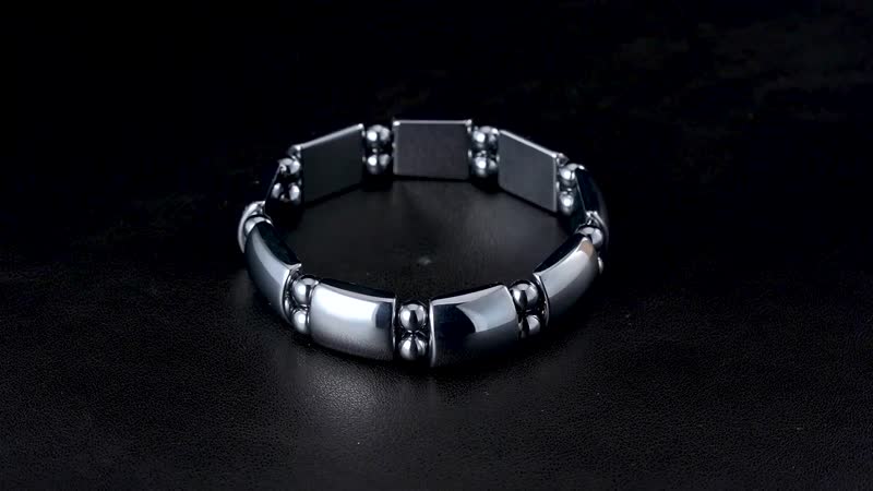Terahertz Cushion Block and Beaded Stretch Bracelet 131.00 ctw