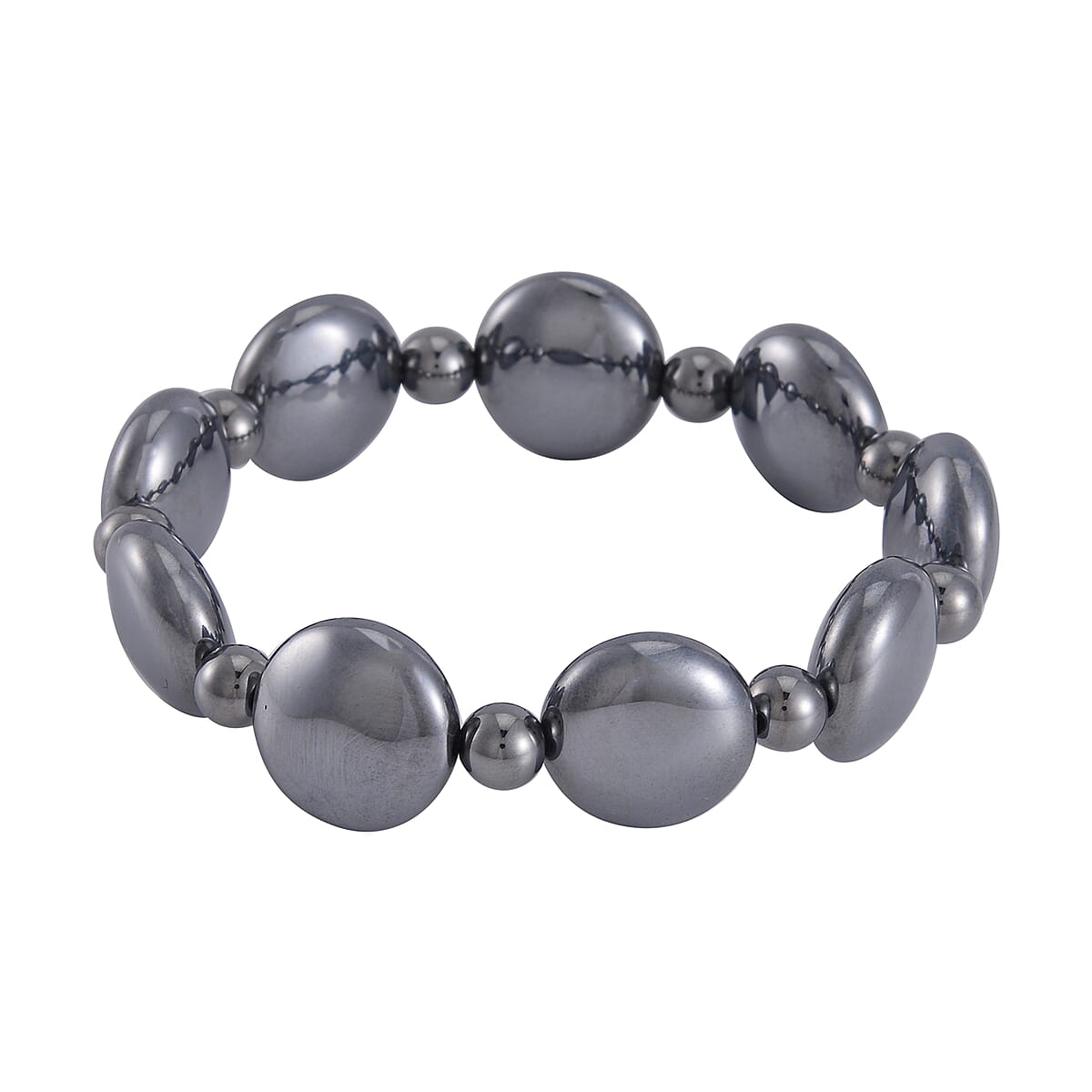 Terahertz Round and Beaded Stretch Bracelet 129.00 ctw image number 0