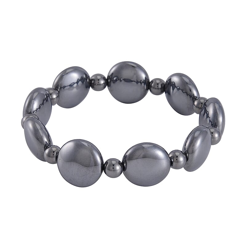 Terahertz Round and Beaded Stretch Bracelet 129.00 ctw