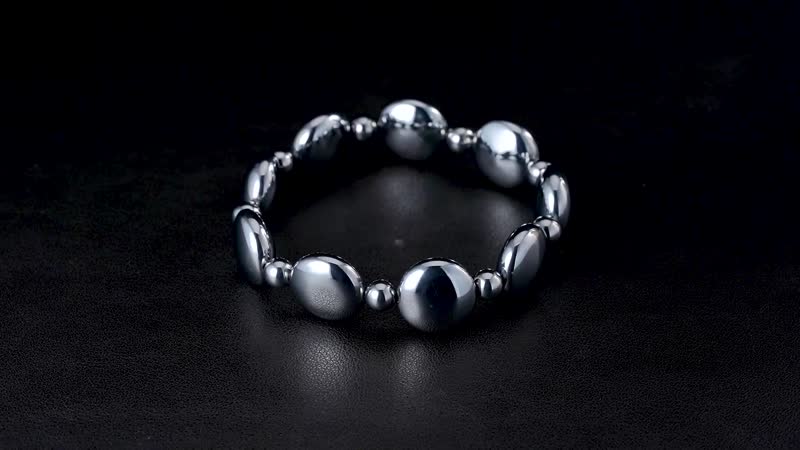 Terahertz Round and Beaded Stretch Bracelet 129.00 ctw