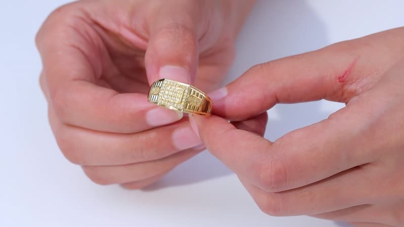 Natural Yellow Diamond (I3) Men's Ring in 18K Vermeil YG Over Sterling Silver (Size 10.0) 0.50 ctw