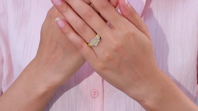 Natural Yellow Diamond I3 and Diamond Butterfly Ring in 18K Vermeil Yellow Gold Over Sterling Silver 0.50 ctw (Del. in 8-10 Days)