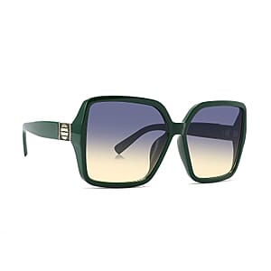 SolarX Green Oversized UV400 Protection PC Sunglasses