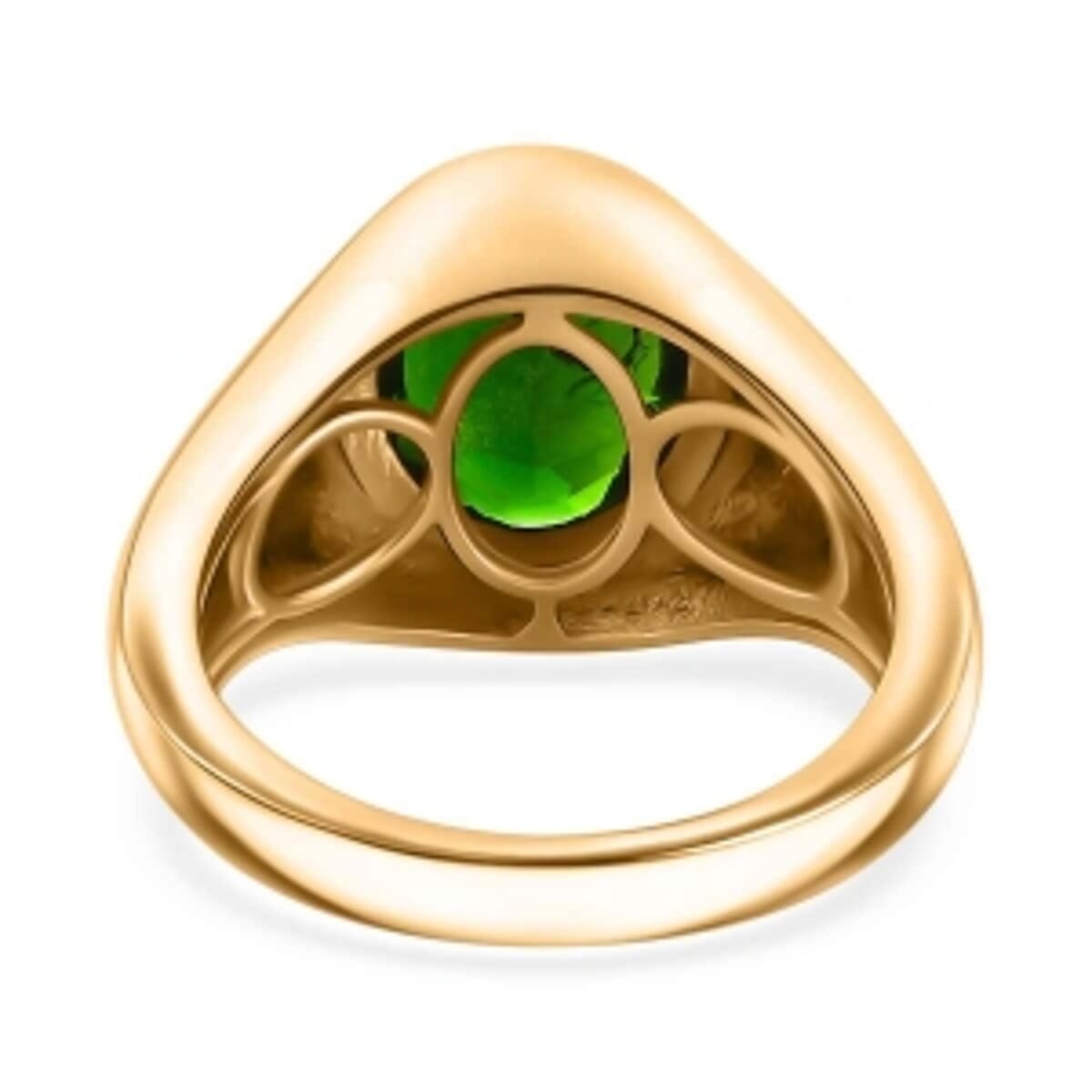 Chrome Diopside and Moissanite 3.62 ctw Ring in Vermeil Yellow Gold Over Sterling Silver (Size 8) image number 5