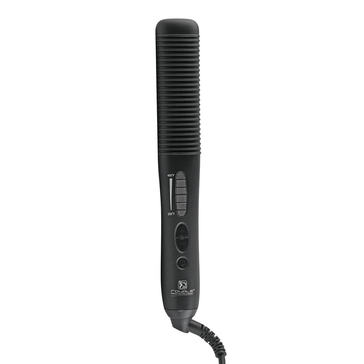 Negative ION Technology Multi Purpose Ceramic Electric Hair Brush - Black image number 5