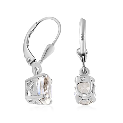 Petalite 2.00 ctw Lever Back Earrings in Platinum Over Sterling Silver