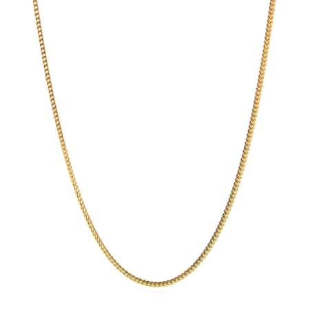 Vegas Closeout Deal 10K Yellow Gold 2mm Franco Diamond Cut Necklace 24 Inches 6.41 Grams image number 0