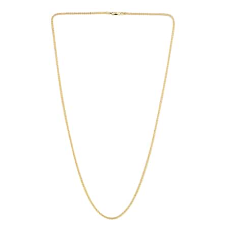 Vegas Closeout Deal 10K Yellow Gold 2mm Franco Diamond Cut Necklace 24 Inches 6.41 Grams image number 2