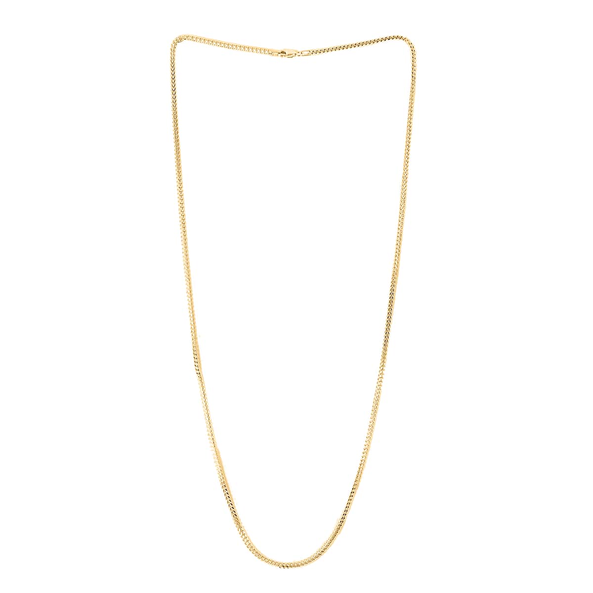 10K Yellow Gold 2mm Franco Chain Necklace 26 Inches 7 Grams image number 2