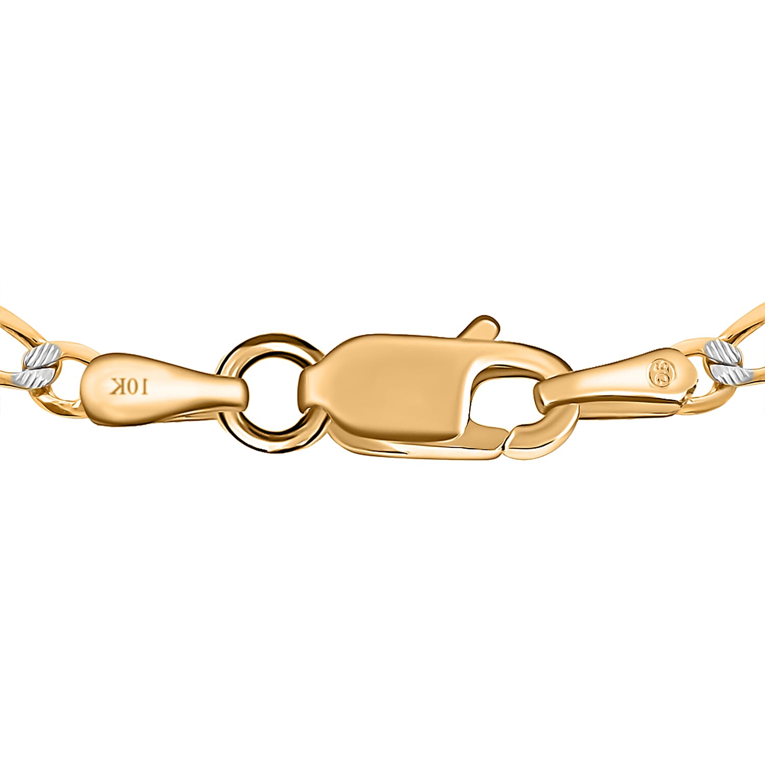 10K Yellow Gold 3.5mm Figaro Chain Necklace 20 Inches 3.70 Grams