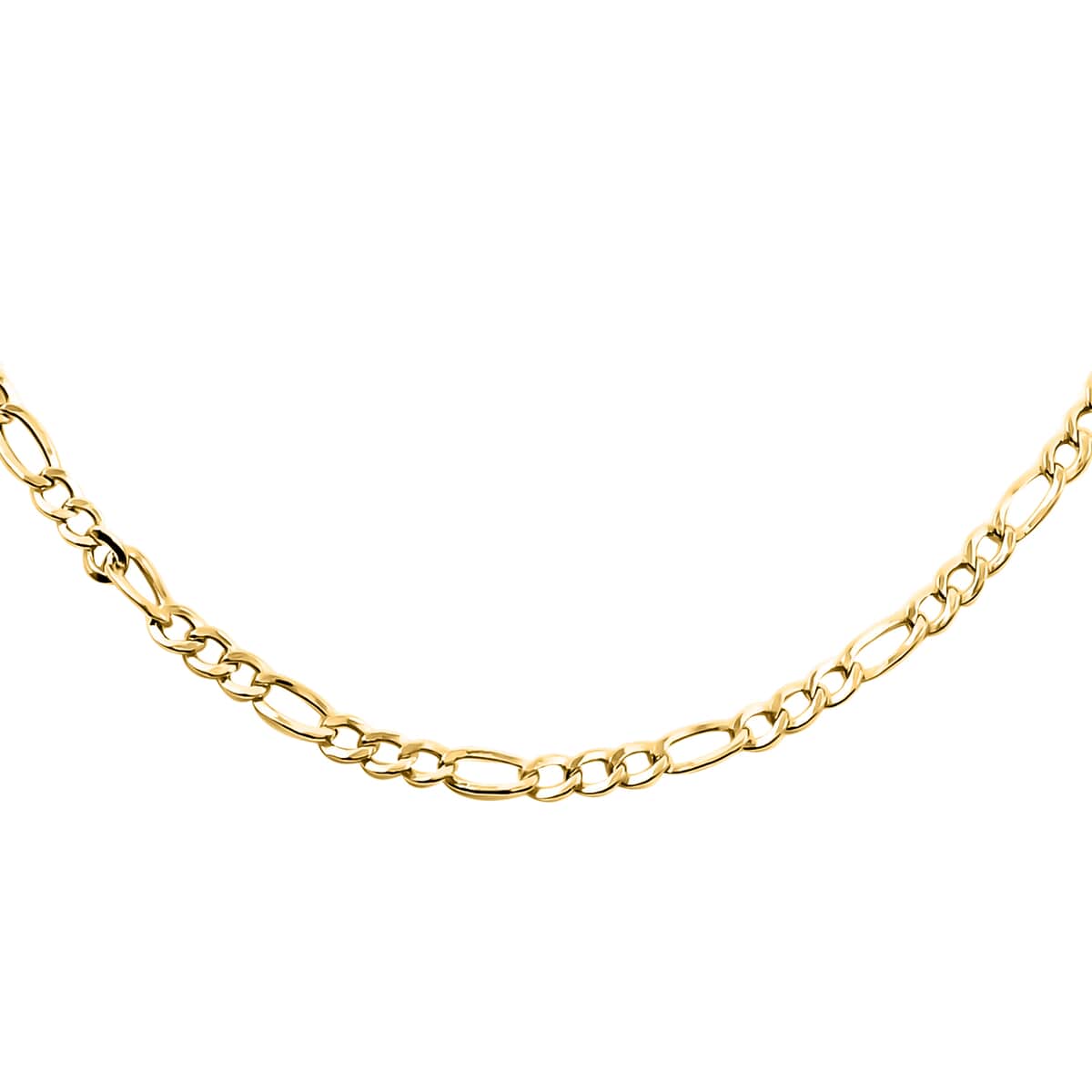 10K Yellow Gold 2.5mm Figaro Chain Necklace 24 Inches 2.6 Grams image number 0