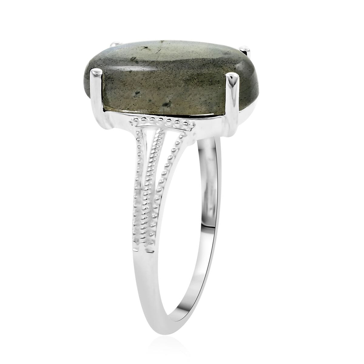 Malagasy Labradorite Solitaire Ring in Sterling Silver (Size 8.0) 5.90 ctw image number 3