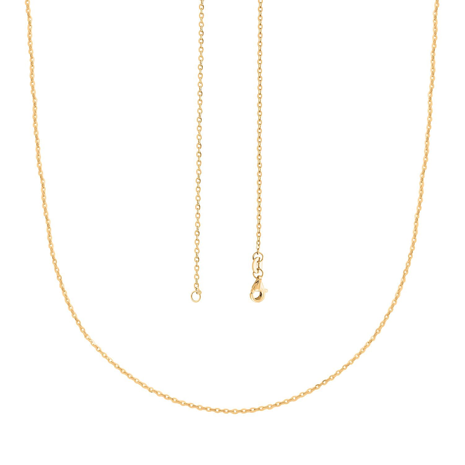 24K Yellow Gold Chain 18 Inches 2.40 Grams