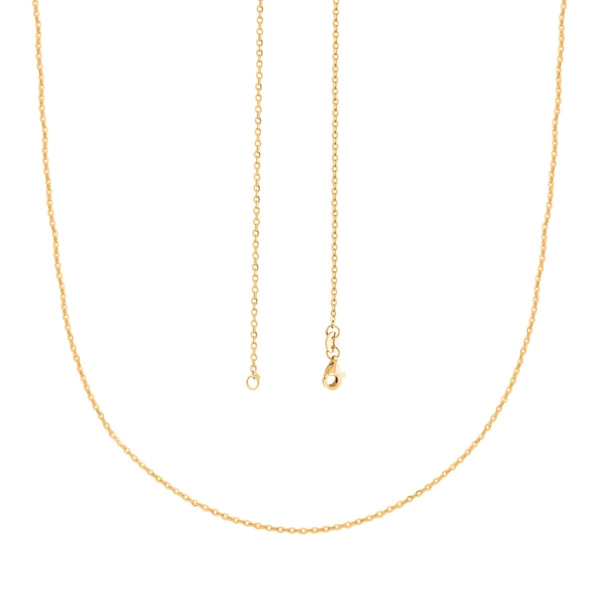 24K Yellow Gold Chain 18 Inches 2.40 Grams image number 3