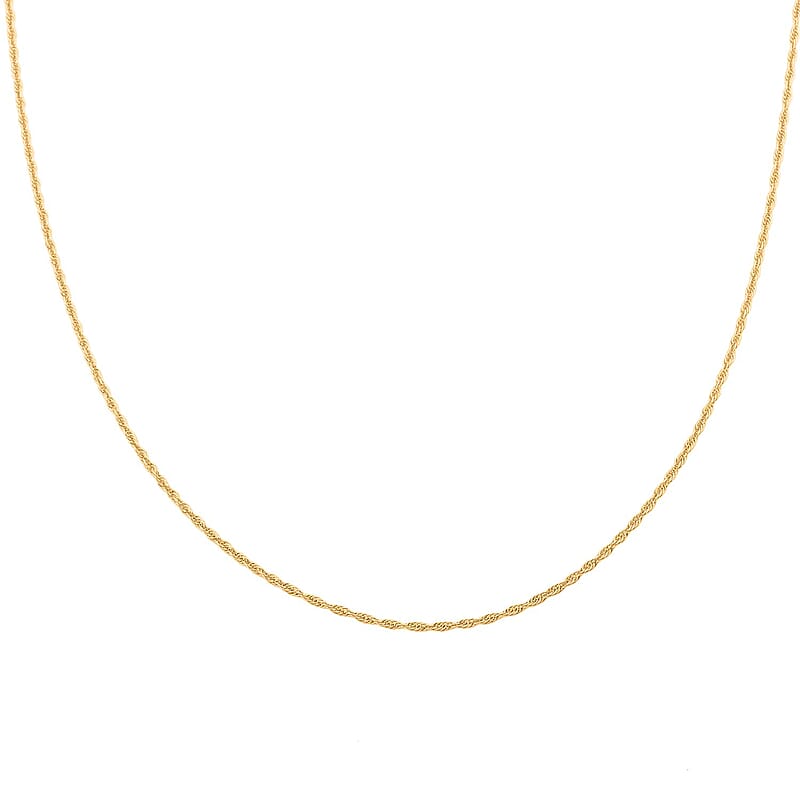 24K Yellow Gold Chain Necklace 18 Inches 3.50 Grams