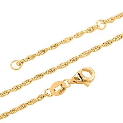 24K Yellow Gold Chain Necklace 18 Inches 3.50 Grams