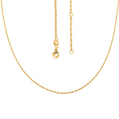 24K Yellow Gold Chain Necklace 18 Inches 3.50 Grams