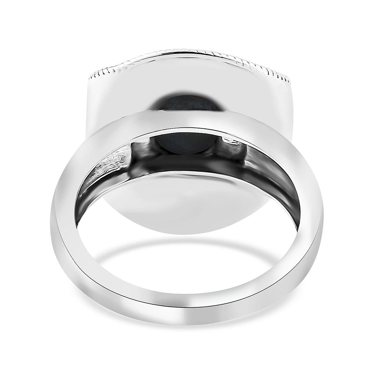 Artisan Crafted Premium Sleeping Beauty Turquoise Cowboy Hat Ring in Black Oxidized Sterling Silver (Size 7.0) 1.60 ctw image number 4