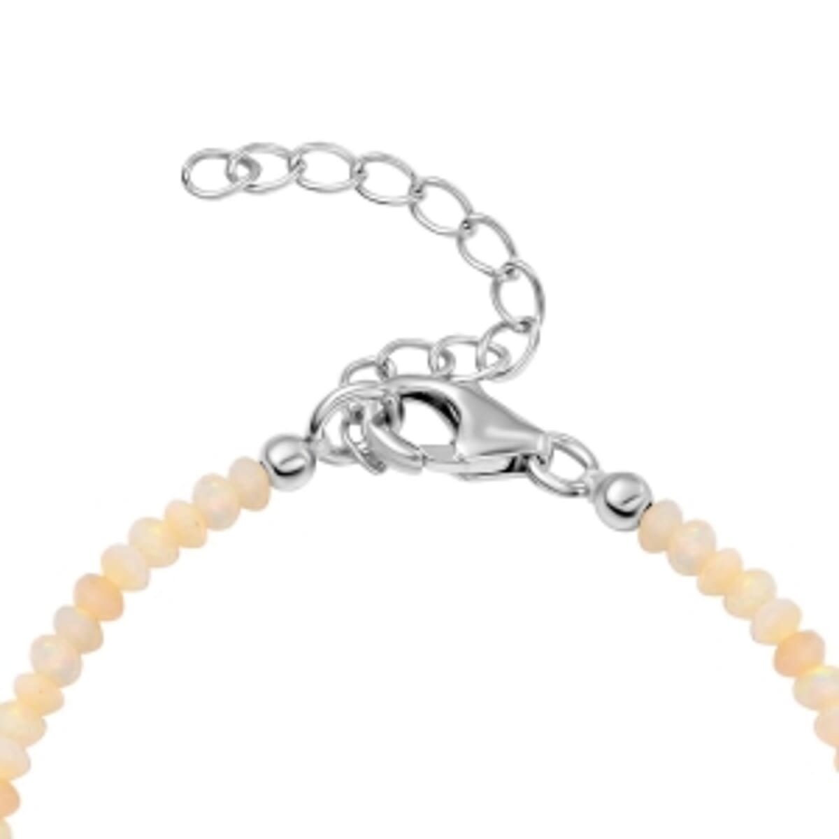 Ethiopian Welo Opal 7.68 ctw Bracelet in Platinum Over Sterling Silver (7.00 In) image number 3
