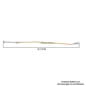 Ethiopian Welo Opal 7.68 ctw Bracelet in Platinum Over Sterling Silver (7.00 In)