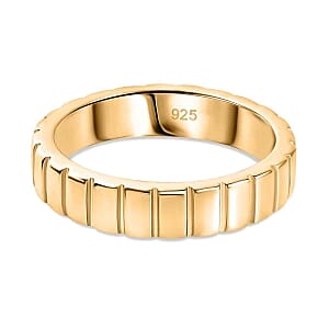Vermeil Yellow Gold Over Sterling Silver Ring (Size 6.5) 4.33 g