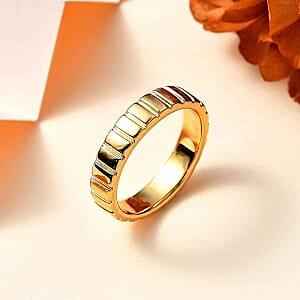 Vermeil Yellow Gold Over Sterling Silver Ring (Size 6.5) 4.33 g