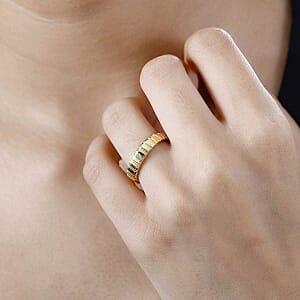 Vermeil Yellow Gold Over Sterling Silver Ring (Size 6.5) 4.33 g