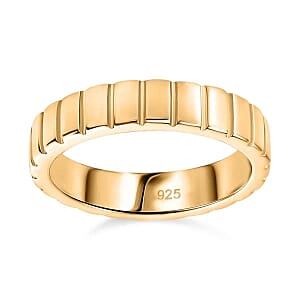 Vermeil Yellow Gold Over Sterling Silver Ring (Size 6.5) 4.33 g
