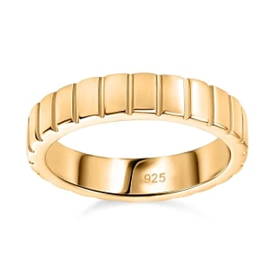 Vermeil Yellow Gold Over Sterling Silver Ring (Size 6.5) 4.33 g
