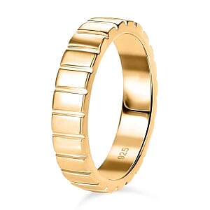 Vermeil Yellow Gold Over Sterling Silver Ring (Size 6.5) 4.33 g