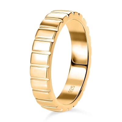 Vermeil Yellow Gold Over Sterling Silver Ring (Size 6.5) 4.33 g