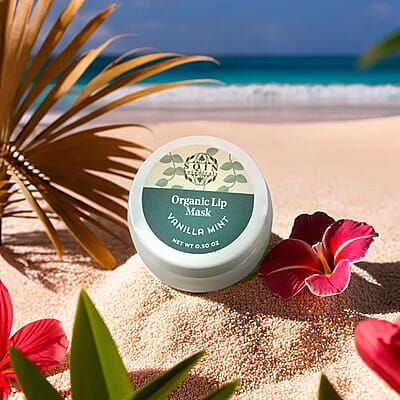 Set of 2 Vanilla Mint Gift Set of Hand Cream And Lip Mask 60ml